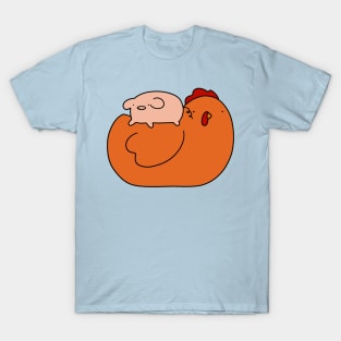 Red Chicken and Tiny Pig T-Shirt